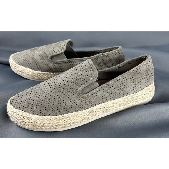 Esprit Nadine Espadrille Slip On Taupe Shoes Jute Wrapped Platform Sole 9.5 NEW - Picture 7 of 16